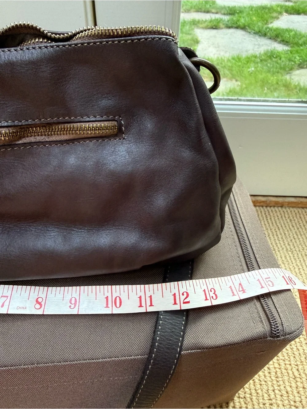 Brown Italian leather woven handbag ItalyLeatherFashion